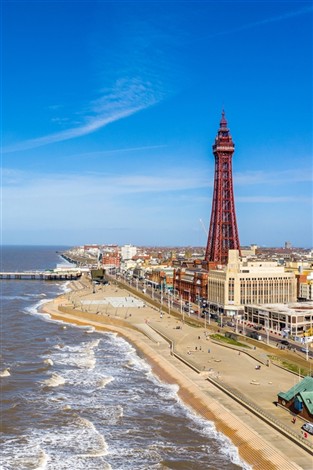 Lancashire with Blackpool Tower