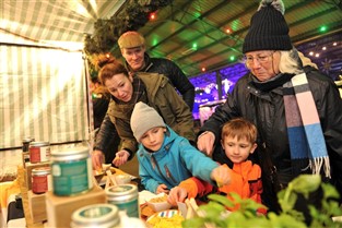 Malvern Christmas indoor market at showground