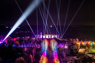 National Memorial Arboretum Christmas lights GOLD