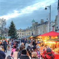 Oxford Victorian Christmas market and lights