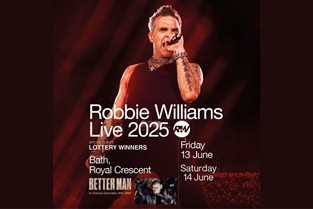 COACH ONLY Robbie Williams Concert 2025 in Bath 