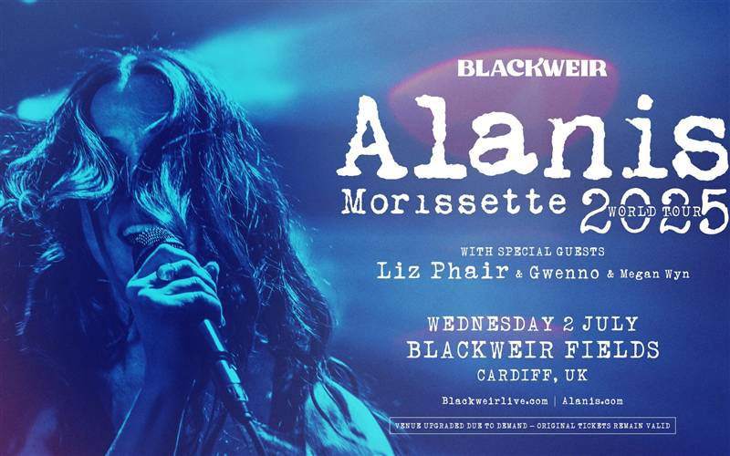 Coach only service Alanis Morissette Cardiff