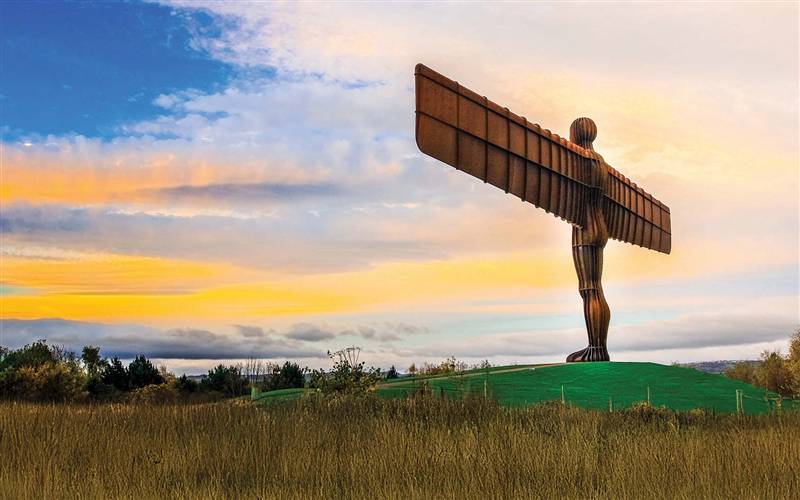 Angel of the North & rugged beauty of Northumbria