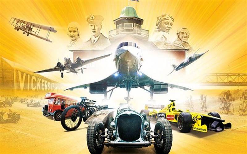 Brooklands Museum of historic vehicles GOLD coach