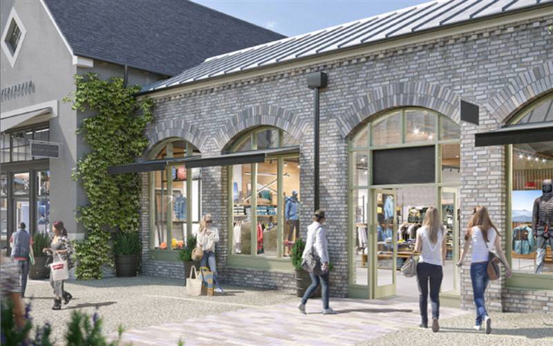Cotswold Designer Outlet shopper and Tewkesbury