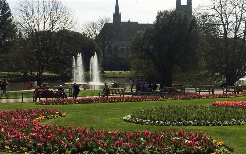 Royal Leamington Spa for the day